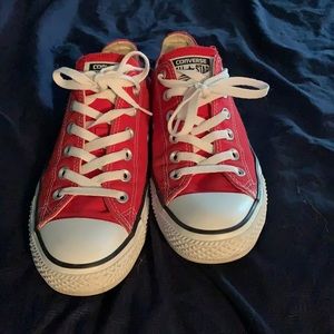 Red converse size 7 mens